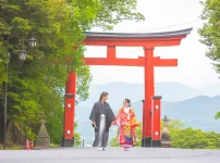 貫前神社でフォトウェディング