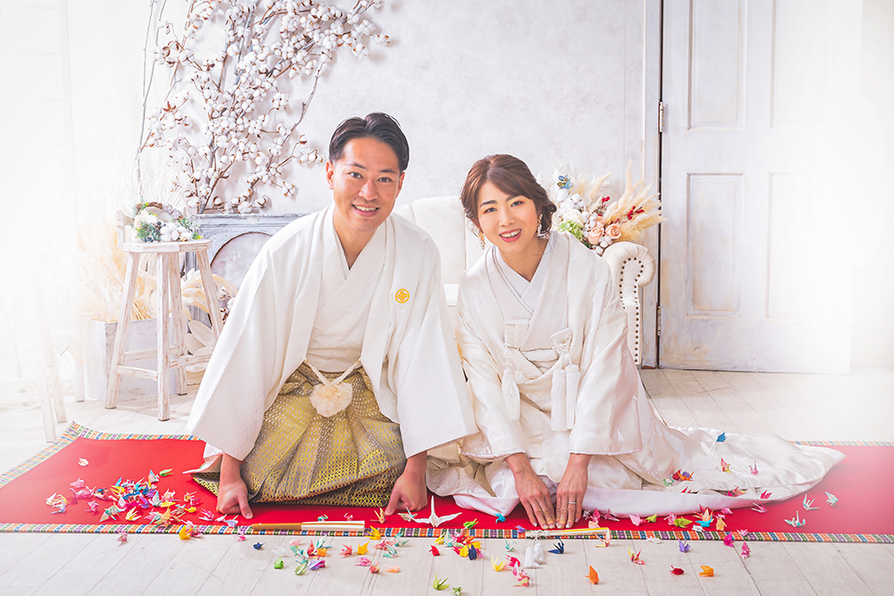 和装スタジオ撮影｜Location wedding by 写真のヤジマ（写真のヤジマ内スタジオ）