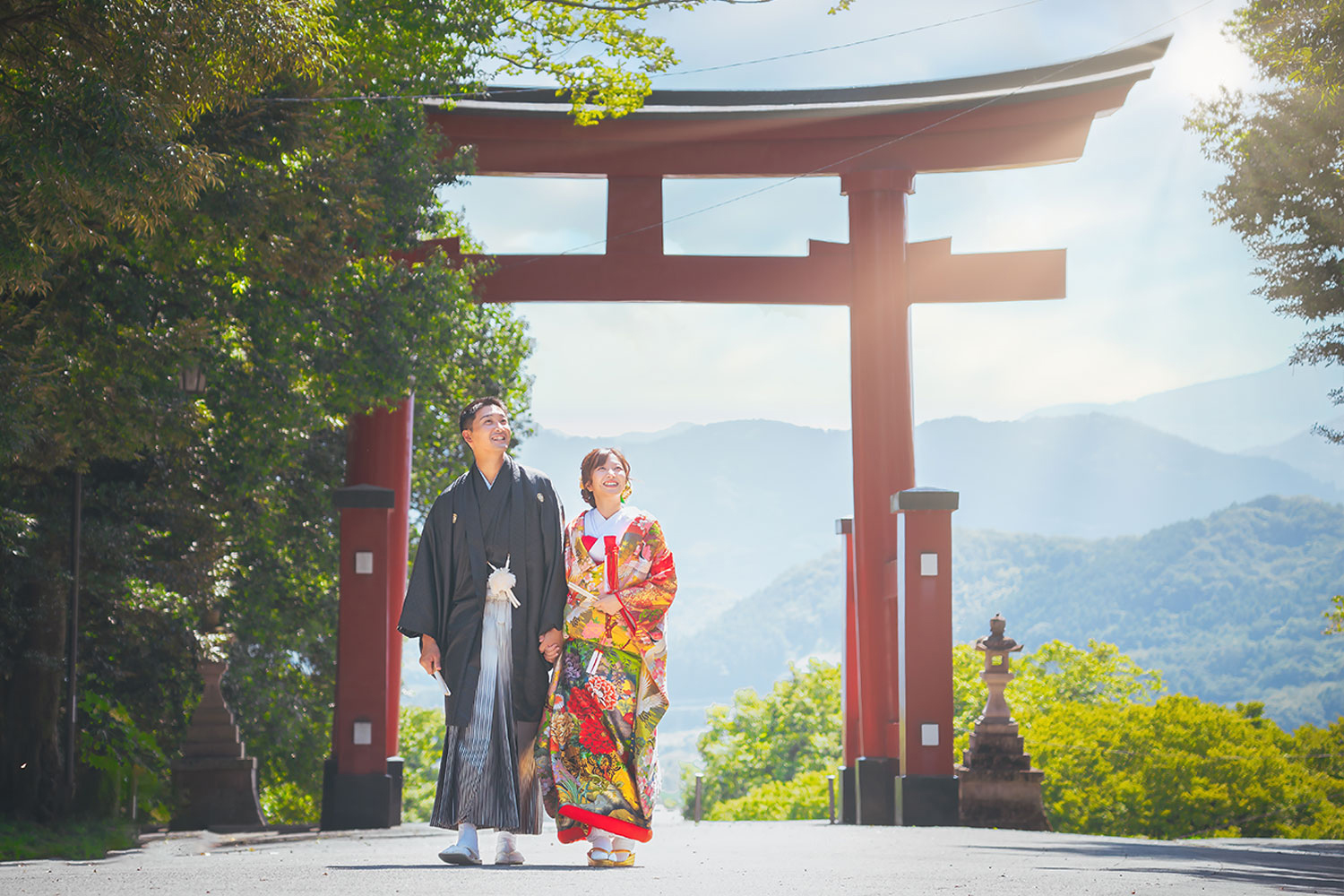 貫前神社 フォトウェディング|Location wedding by 写真のヤジマ 群馬県一ノ宮の和装撮影